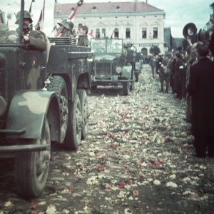 Bevonuló magyar csapatok, Erdély-1940 (Forrás: Fortepan)
